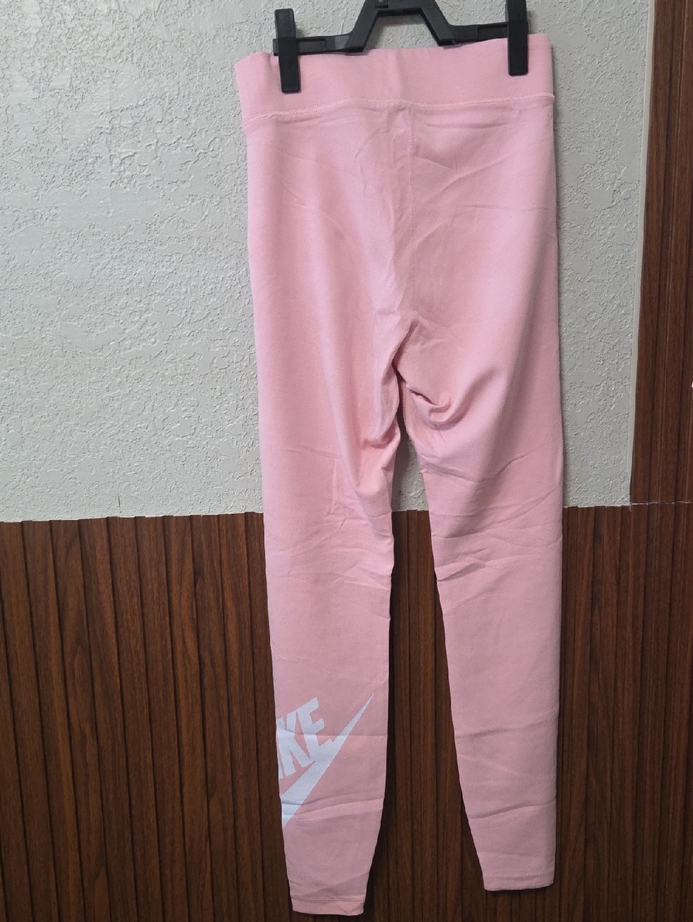 “Nike Girls Pink Leggings White Swoosh Size Small Athletic Pants” - Picture 2 of 3